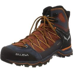 Buty trekkingowe męskie Salewa MS Mtn Trainer Lite Mid Gtx. Brązowe buty trekkingowe męskie Salewa, bez wzorów, z materiału, za kostkę, bez zapięcia, trekkingowe. W wyprzedaży za 847.85 zł.