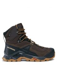 Salomon Trekkingi Quest Element GORE-TEX L47216100 Brązowy. Brązowe buty trekkingowe męskie Salomon, bez wzorów, z gore-texu, bez zapięcia, trekkingowe, gore-tex. Za 759.99 zł.