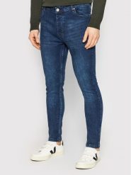 Brave Soul Jeansy MJN-MADISONDARK Granatowy Skinny Fit. Niebieskie jeansy męskie Brave Soul, bez wzorów, z bawełny. Za 89.99 zł.
