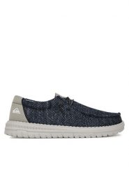 Quiksilver Półbuty WADE-01 Granatowy. Niebieskie codzienne półbuty męskie Quiksilver, bez wzorów, z materiału, bez obcasa, bez zapięcia. Za 179.99 zł.