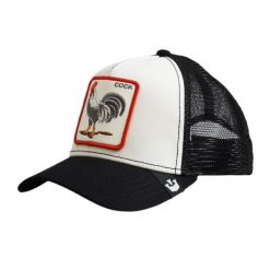 Czapka z daszkiem Goorin Bros. The Cock Black White Trucker - 101-0378. Białe czapki męskie Goorin Bros, bez wzorów, sportowe. Za 159.00 zł.