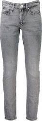 Calvin Klein SZARE JEANSY MĘSKIE CALVIN KLEIN 30 L32. Szare spodnie dresowe męskie Calvin Klein, bez wzorów, z jeansu. Za 318.16 zł.