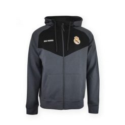 Nowoczesna bluza z kapturem Real Madryt. Czarne bluzy z kapturem męskie Real Madrid, bez wzorów, z kapturem. W wyprzedaży za 278.21 zł.