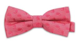 Różowa Mucha w Paisley, Męska. Czerwone krawaty i muchy męskie Vernon, bez wzorów, eleganckie. Za 29.00 zł.