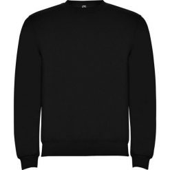 Bluza Unisex Dla Dorosłych Clasica Z Okrągłym Dekoltem. Czarne bluzy nierozpinane męskie ROLY, m, bez wzorów, bez ramiączek, bez kaptura. Za 73.99 zł.