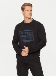 G-Star Raw Bluza Originals D25441-D797 Czarny Regular Fit. Czarne bluzy nierozpinane męskie G-Star Raw, m, bez wzorów, z syntetyku, retro, bez ramiączek, bez kaptura. Za 339.99 zł.