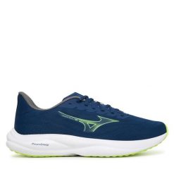 Buty do biegania Mizuno. Niebieskie buty do biegania męskie Mizuno, bez wzorów, bez zapięcia, do biegania. Za 429.99 zł.