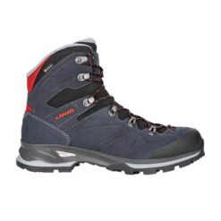 Buty trekkingowe męskie LOWA Baldo GTX. Niebieskie buty trekkingowe męskie Lowa, bez wzorów, bez zapięcia, wspinaczkowe. Za 729.99 zł.