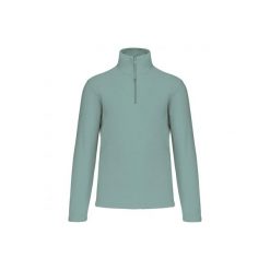 Polar z kołnierzem na zamek błyskawiczny Kariban Enzo. Niebieskie bluzy z polaru męskie KARIBAN, m, bez wzorów, z polaru, bez ramiączek, bez kaptura. Za 158.00 zł.