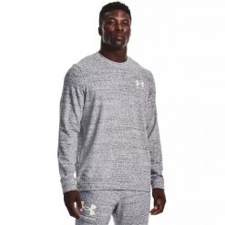 Bluza męska Under Armour RIVAL TERRY LC CREW M. Szare bluzy nierozpinane męskie Under Armour, m, bez wzorów, sportowe, bez ramiączek, bez kaptura. Za 129.99 zł.