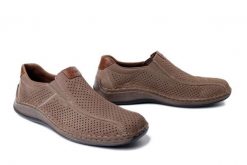 RIEKER 05272-64 brown, półbuty męskie. Brązowe eleganckie półbuty męskie Rieker, bez obcasa, bez zapięcia. Za 303.32 zł.
