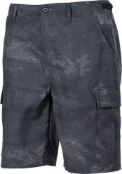 MFH Spodnie US Bermuda BDU Rip Stop HDT-camo LE L. Zielone długie spodnie sportowe męskie MFH, bez wzorów. Za 206.00 zł.