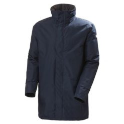 Kurtka przeciwdeszczowa męska Helly Hansen Dubliner Insulated Long. Niebieskie kurtki męskie Helly Hansen, m, bez wzorów, sportowe, bez ramiączek, bez kaptura. Za 699.99 zł.