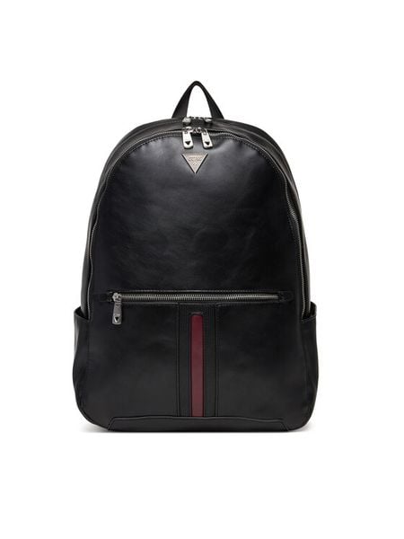 Guess Plecak HMTOCS P6111 Czarny. Czarne plecaki męskie Guess, z aplikacjami, ze skóry. Za 589.99 zł.