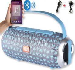 Głośnik T&G GŁOŚNIK BLUETOOTH BEZPRZEWODOWY PRZENOŚNY MOBILNY FM BT USB RADIO MP3 TWS TG509. Głośniki przenośne T&G. Za 69.99 zł.