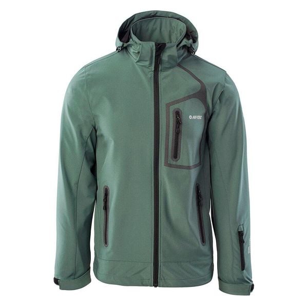 Męska Kurtka Soft Shell Nils. Zielone kurtki męskie Hi-tec, l, bez wzorów, sportowe, bez ramiączek, bez kaptura. Za 283.99 zł.