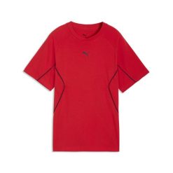 Młodzieżowa koszulka PUMA Sport o luźnym kroju PUMA. Czerwona t-shirty sportowe męskie Puma, m, bez wzorów, młodzieżowe, bez ramiączek. Za 99.00 zł.