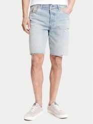 Levi's® Szorty jeansowe 501® 36512-0257 Niebieski Regular Fit. Niebieskie szorty męskie bez wzorów, z bawełny. Za 219.99 zł.