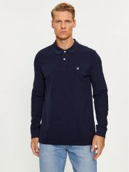 United Colors Of Benetton Polo 3089J3204 Granatowy Regular Fit. Niebieskie koszulki polo męskie United Colors Of Benetton, m, bez wzorów, z bawełny, bez kołnierzyka, bez ramiączek. Za 199.99 zł.