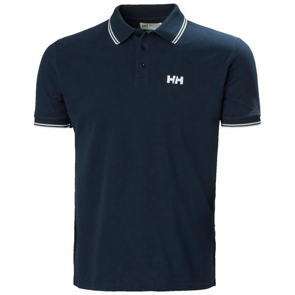 Polo Helly Hansen Genova. Niebieskie koszulki polo męskie Helly Hansen, m, bez wzorów, z bawełny, eleganckie, bez kołnierzyka, bez ramiączek. W wyprzedaży za 268.75 zł.