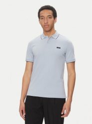 Calvin Klein Polo K10K112751 Niebieski Regular Fit. Niebieskie koszulki polo męskie Calvin Klein, m, bez wzorów, z bawełny, bez kołnierzyka, bez ramiączek. Za 189.99 zł.