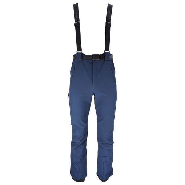 Spodnie narciarskie softshell Peak Mountain Candalo. Niebieskie spodnie narciarskie i snowboardowe męskie Peak Mountain, bez wzorów, z softshellu, narciarskie. W wyprzedaży za 489.00 zł.