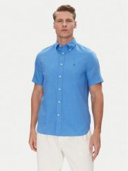 Tommy Hilfiger Koszula MW0MW40703 Niebieski Regular Fit. Niebieskie koszule męskie Tommy Hilfiger, m, bez wzorów, z bawełny, bez kołnierzyka, bez ramiączek. Za 229.99 zł.