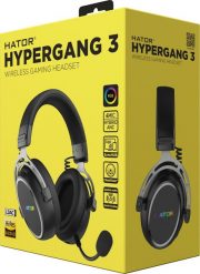 HATOR Hypergang 3 Wireless Zestaw słuchawkowy Bezprzewodowy Opaska na głowę Gaming USB Type-C / USB Type-A Bluetooth Czarny. Czarne słuchawki bluetooth Hator. Za 422.92 zł.