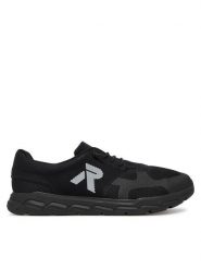 Rieker Sneakersy 09100-00 Czarny. Czarne buty sportowe na co dzień męskie Rieker, m, bez wzorów, z materiału, bez ramiączek, bez kaptura. Za 259.99 zł.