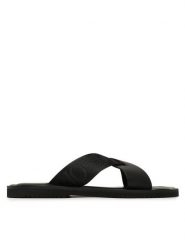 Emporio Armani Klapki X4P124 XN787 K001 Czarny. Czarne klapki i japonki męskie Emporio Armani, bez wzorów, z materiału. Za 1,019.00 zł.