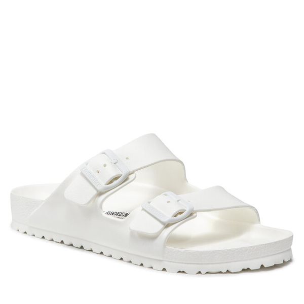Klapki Birkenstock. Białe klapki i japonki męskie Birkenstock, bez wzorów. Za 249.99 zł.