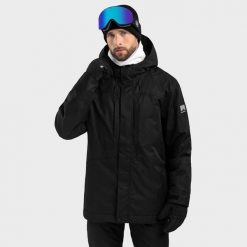 Kurtka snowboardowa męska W4 Vostock. Czarne kurtki narciarskie i snowboardowe męskie SIROKO, na zimę, m, bez wzorów, bez kaptura, narciarskie. W wyprzedaży za 424.00 zł.