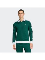 Adidas Bluza adicolor Classic KE1666 Zielony Slim Fit. Zielone bluzy rozpinane męskie ADIDAS, m, bez wzorów, z bawełny, bez ramiączek, bez kaptura. Za 329.99 zł.