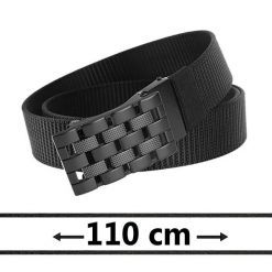 Pasek Materiałowy, Czarny 110 cm, Solidny, Automatyczna Klamra, Militarny -Pako Jeans. Czarne paski męskie Pako Jeans, bez wzorów, z jeansu, klasyczne. Za 49.00 zł.