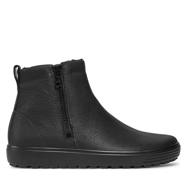 Botki ECCO. Czarne sztyblety męskie ecco, bez obcasa, bez zapięcia. Za 659.99 zł.