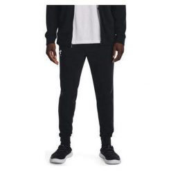 Spodnie dresowe męskie UNDER ARMOUR Rival Terry joggery. Czarne długie spodnie sportowe męskie Under Armour, bez wzorów, z dresówki, na fitness i siłownię. W wyprzedaży za 149.00 zł.