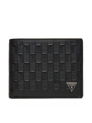 Guess Portfel SMMADL LEA20 Czarny. Czarne portfele męskie Guess, z aplikacjami, ze skóry. Za 319.99 zł.