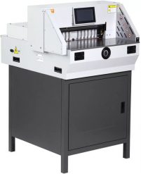 Gilotyna elektryczna 483 mm 80 mm wys. cięcia, panel dotykowy do biura. Golarki męskie MSW. Za 15,439.00 zł.