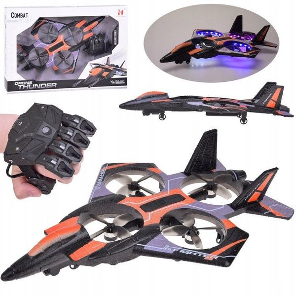 Zdalnie sterowany dron combat -pojazd latający+kolorowe diody RC0704 PO. Drony Jokomisiada. Za 212.42 zł.
