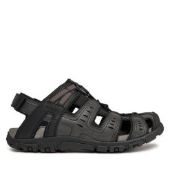 Sandały Geox. Czarne sandały męskie Geox, bez zapięcia. Za 239.99 zł.