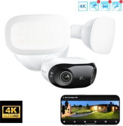 Kamera bezprzewodowa Reolink Elite floodlight WIFI 4K 8 Mp | kąt widzenia 180 stopni | Detekcja osób pojazdów zwierząt | Bezprzewodowa Wifi | Lampy le. Akcesoria fotograficzne reolink. Za 999.00 zł.