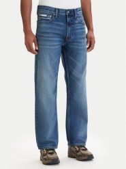 Calvin Klein Jeans Jeansy 90S LV04RD722G Niebieski Straight Fit. Niebieskie jeansy męskie Calvin Klein Jeans, bez wzorów, z bawełny. Za 409.99 zł.