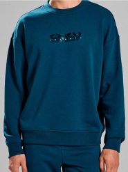 Bluza z napisem SNSY PERFORMANCE - zielony. Zielone bluzy nierozpinane męskie Sinsay, l, bez wzorów, bez ramiączek, bez kaptura. W wyprzedaży za 24.99 zł.