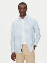 Tommy Jeans Koszula DM0DM20885 Błękitny Regular Fit. Niebieskie koszule męskie Tommy Jeans, m, bez wzorów, z bawełny, bez kołnierzyka, bez ramiączek. Za 239.99 zł.