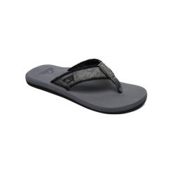 Klapki japonki męskie Quiksilver Monkey. Szare klapki i japonki męskie Quiksilver, bez wzorów, z tkaniny. Za 114.99 zł.