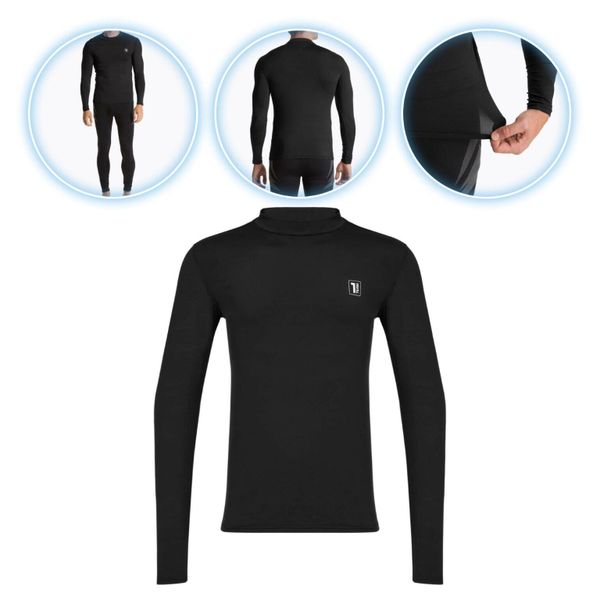 Longsleeve termoaktywny OneTeam GOAL DRY PLUS. Czarne bielizna termoaktywna męska ONETEAM, m, bez wzorów, bez ramiączek, narciarskie. Za 53.99 zł.