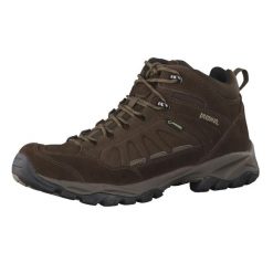 Buty trekkingowe męskie Nebraska Mid z membraną Gore - Tex. Brązowe buty trekkingowe męskie Meindl, bez wzorów, z gore-texu, bez zapięcia, wspinaczkowe, gore-tex. Za 850.20 zł.
