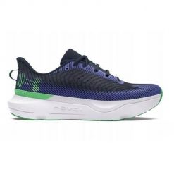 Buty do biegania męskie Under Armour Infinite Pro. Niebieskie buty do biegania męskie Under Armour, bez wzorów, z materiału, bez zapięcia, do biegania. Za 489.99 zł.