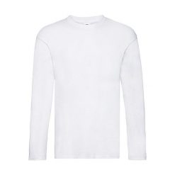 Męska Oryginalna Koszulka Z Długim Rękawem. Białe koszulki męskie z długim rękawem Fruit of the Loom, m, bez wzorów, sportowe, bez kołnierzyka, bez ramiączek. Za 36.99 zł.