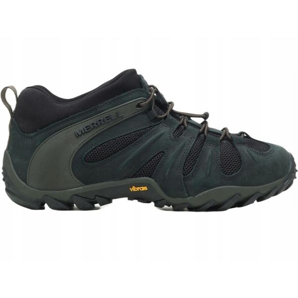 Buty Trekkingowe Męskie Merrell Chameleon Stretch. Czarne buty trekkingowe męskie Merrell, bez wzorów, sportowe, bez obcasa, bez zapięcia. Za 569.00 zł.